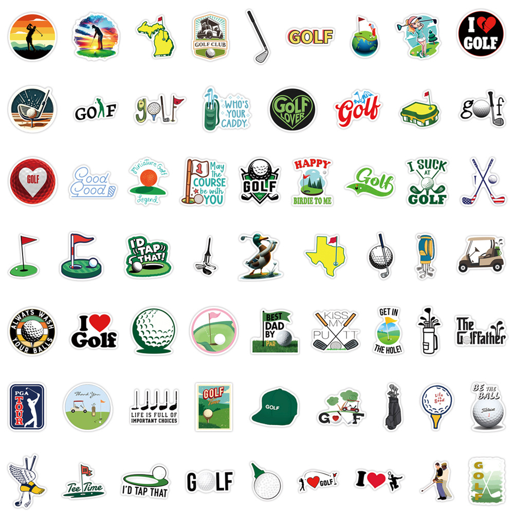 60pcs Ball Sports Golf Graffit - Aqua Sports Club ulasan dan harga
