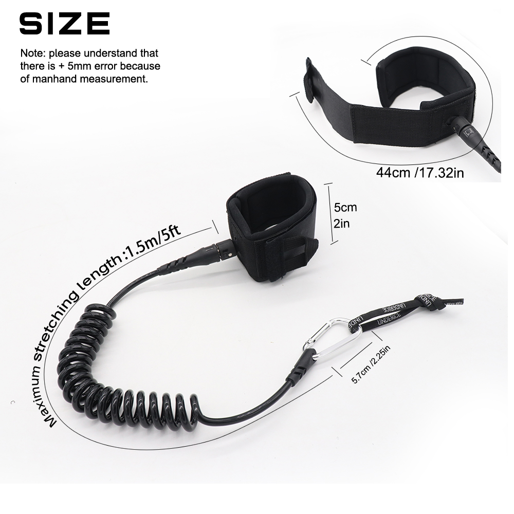 UICE 5FT 5MM Surf Leash Hand R - Surfboard Leash Ankle ulasan dan harga