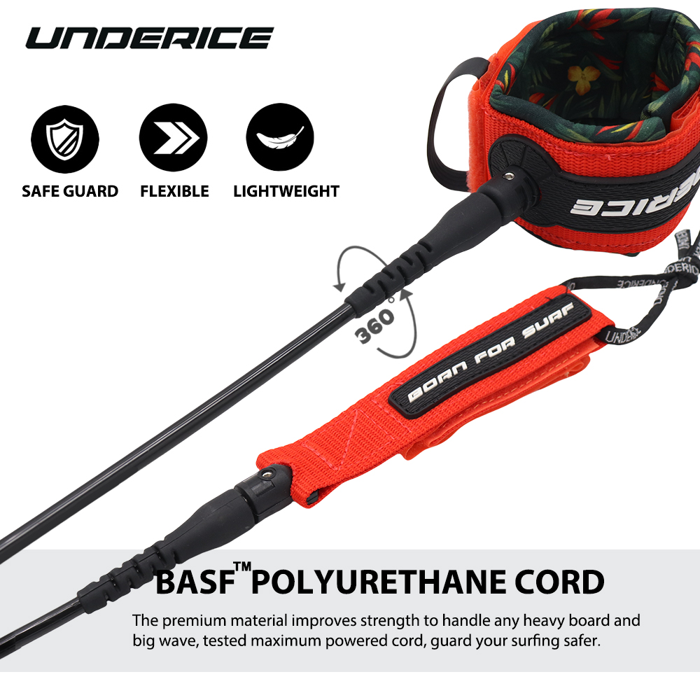 UICE Surfboard Leash 6-9ft SUP - Surfboard Leash Ankle ulasan dan harga