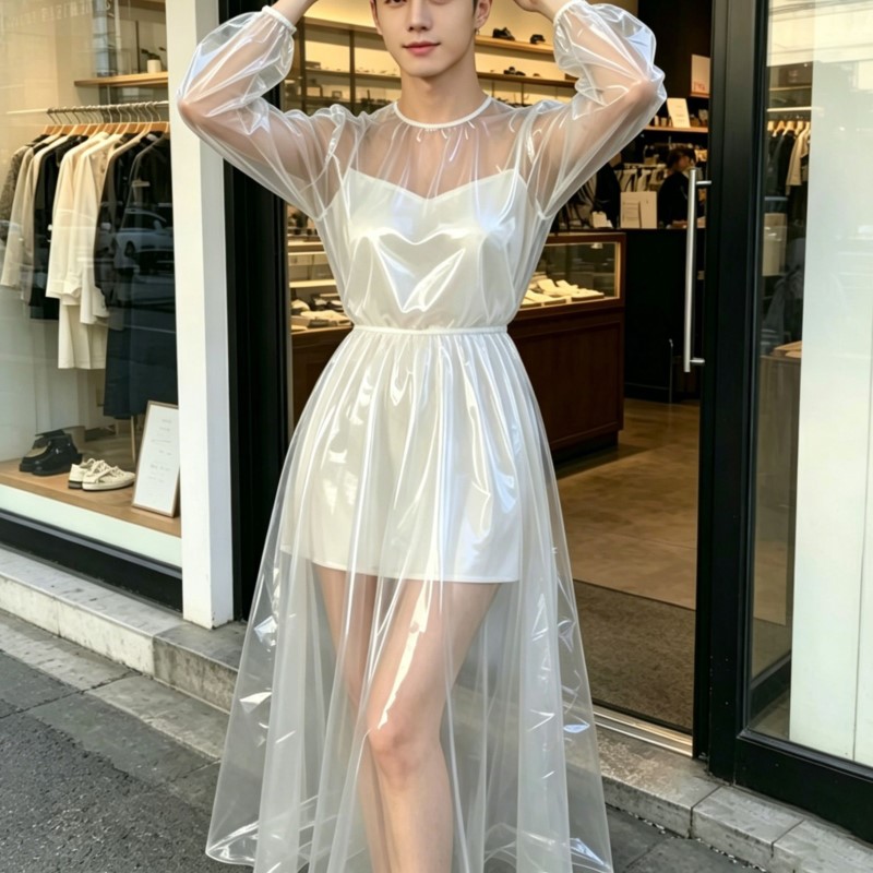 Men Women Transparent PVC Dres - Aqua Sports Club ulasan dan harga