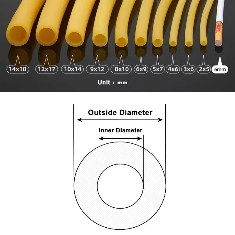 1~10m Nature Latex Rubber Hose - Speargun Rubber Band ulasan dan harga