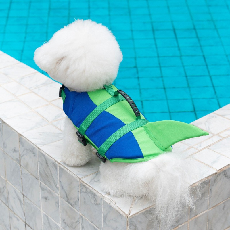 Shark Dog Life Jacket Pet Swim - Life Jacket Buoyancy ulasan dan harga