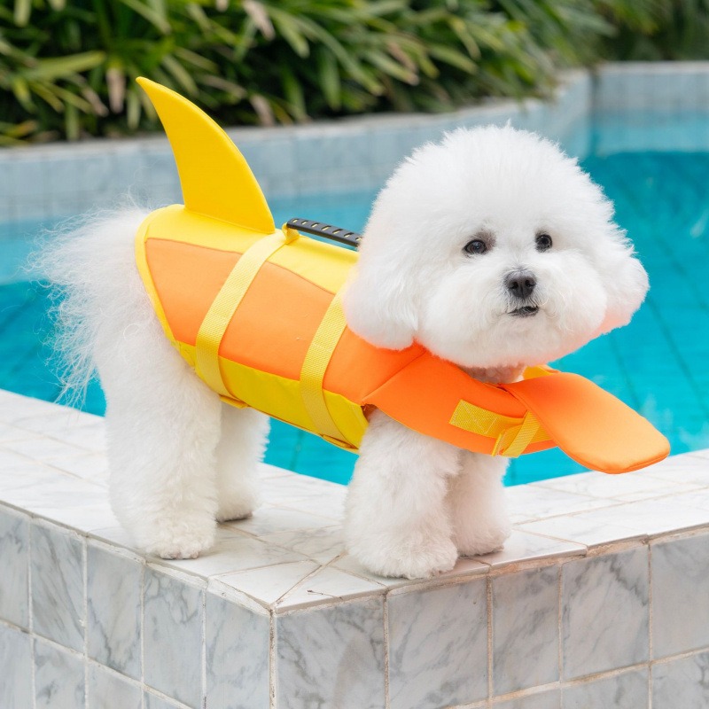 Shark Dog Life Jacket Pet Swim - Life Jacket Buoyancy ulasan dan harga