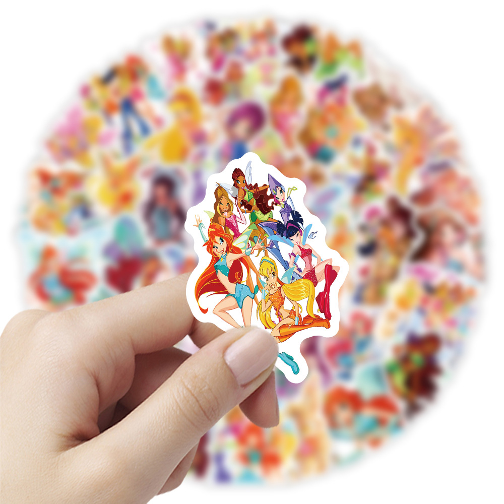 10/30/60PCS Winx Club Cartoon  - Aqua Sports Club ulasan dan harga