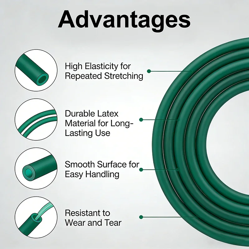 Dark Green Natural Latex Rubbe - Speargun Rubber Band ulasan dan harga